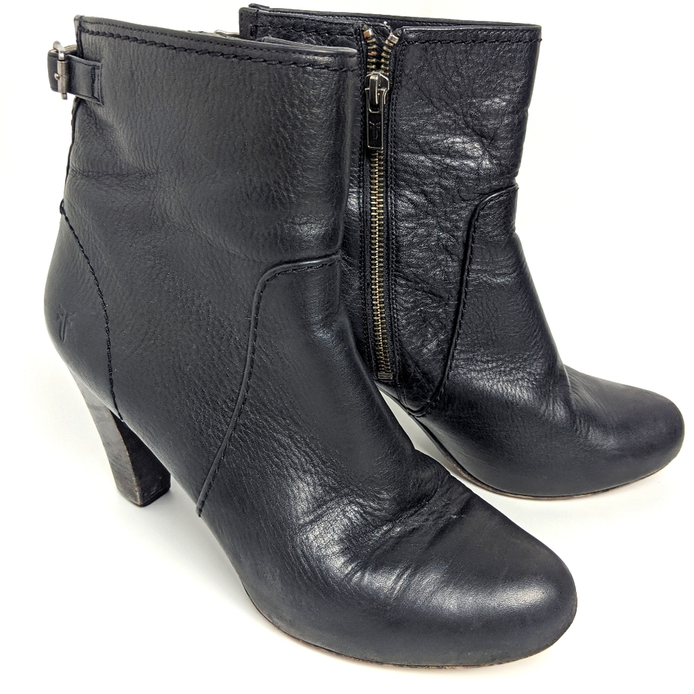 *Sold* FRYE Marissa Zip Short Boot Black Size 9M - Picture 5 of 12